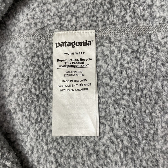 Patagonia Better Sweater Fleece Jacket Womens Gray 1/4 Zip Sweatshirt - Picture 6 of 9
